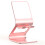 (Pink) Foldable Desktop Metal Holder Bracket Live Mirror Stand for Tablet Smartphone 7