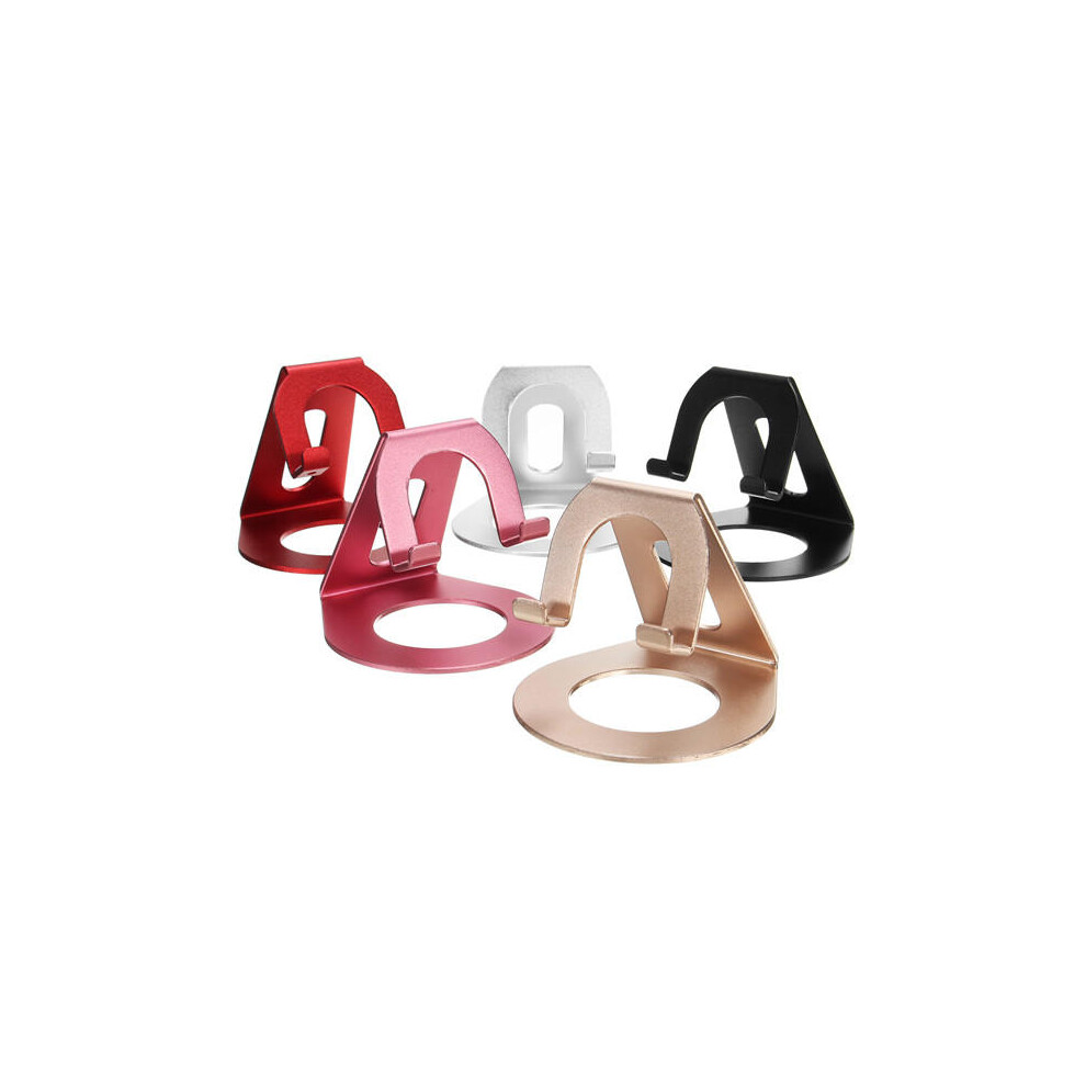 (Red) Universal Aluminum Alloy Stand Holder For 3.5-10 Inch Cellphone Tablet