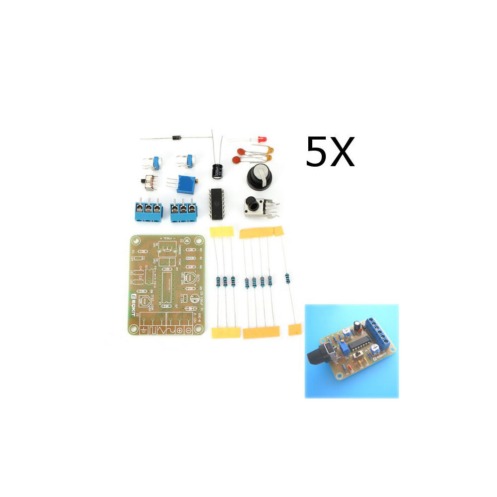 5Pcs Dc12 Diy Icl8038 Function Signal Generator Kit Sine Triangle Square Wave Signal 8727971242650