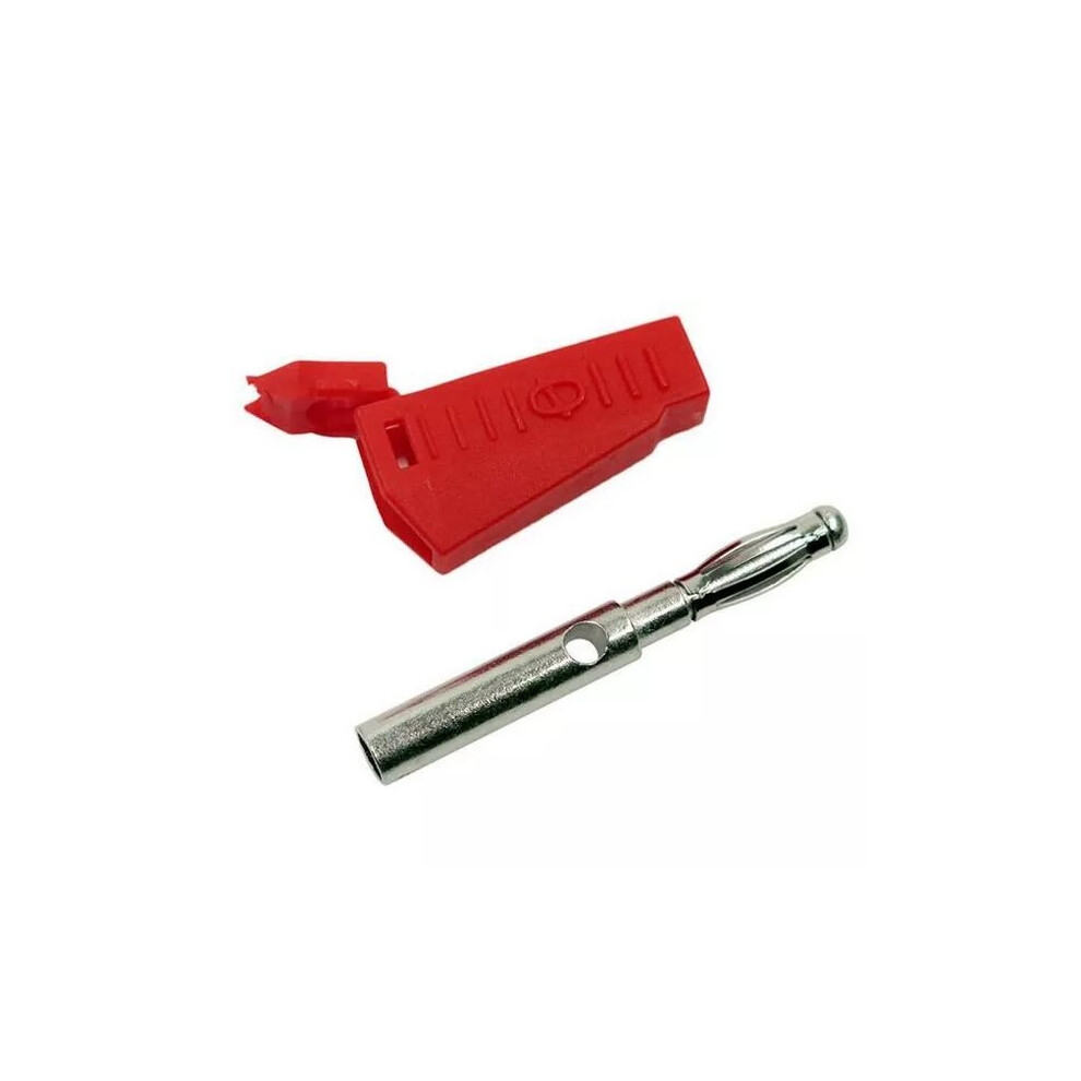 (Yellow) 5Pcs Red/Black 4Mm Stackable Nickel Plated Speaker Multimeter Banana Plug Connector Test Probe Binding 8727971256565