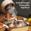 Portable Desktop Range Hood 3000mAh Lithium Battery, Adjustable Power 4