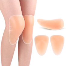 Comfortable 1 Pair Silicone Knee Pads for Skating Skiing Thick Cushioning