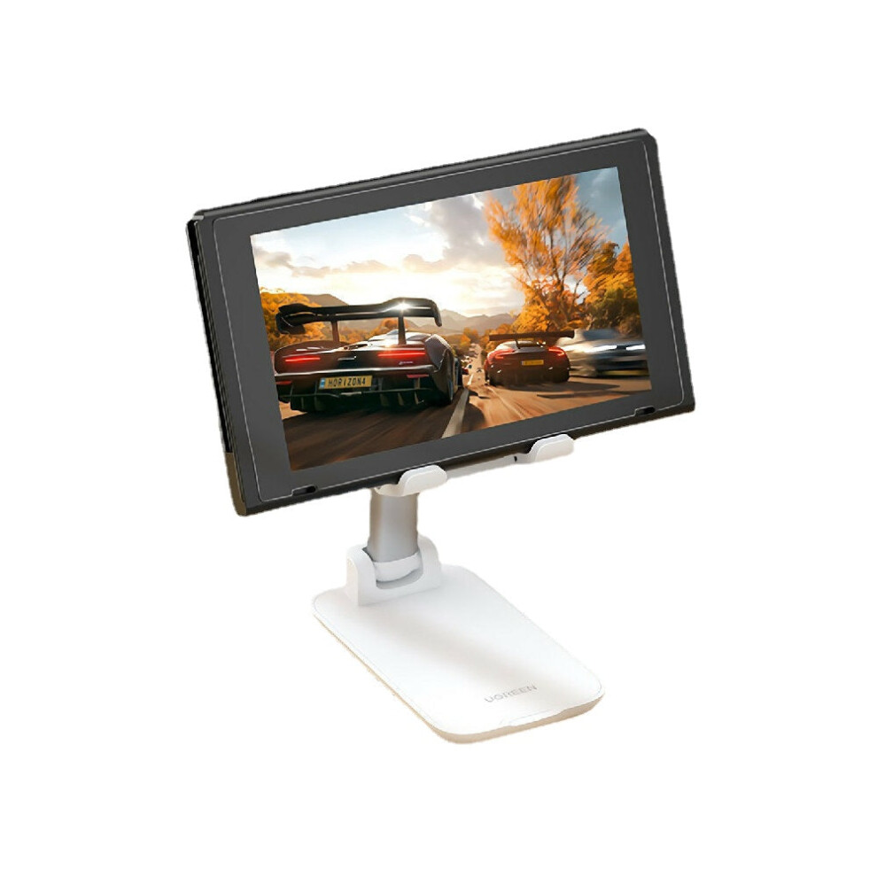 (White) Telescopic Adjustment Folding Bracket Stand For 7.2 Inch Tablet Smartphone White 9078193131079