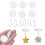 100pcs Self Adhesive Plastic Ceiling Hooks for Wall Hanging with Rings 3