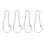 100pcs Self Adhesive Plastic Ceiling Hooks for Wall Hanging with Rings 10