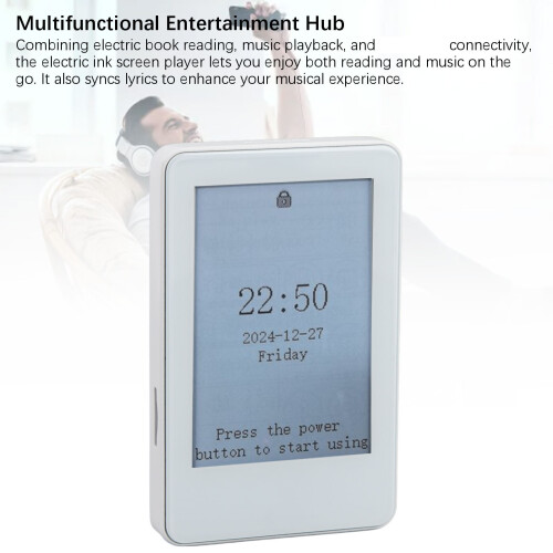 2.7" Ink Screen Electric Book Reader 128GB Support Bluetooth MP3 2
