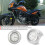 22-25mm Universal Motorcycle Handlebar Clock Metal 10