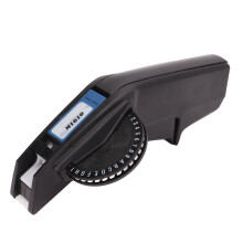Red Handheld Embossing Label Maker for DIY Projects with Clear Printing