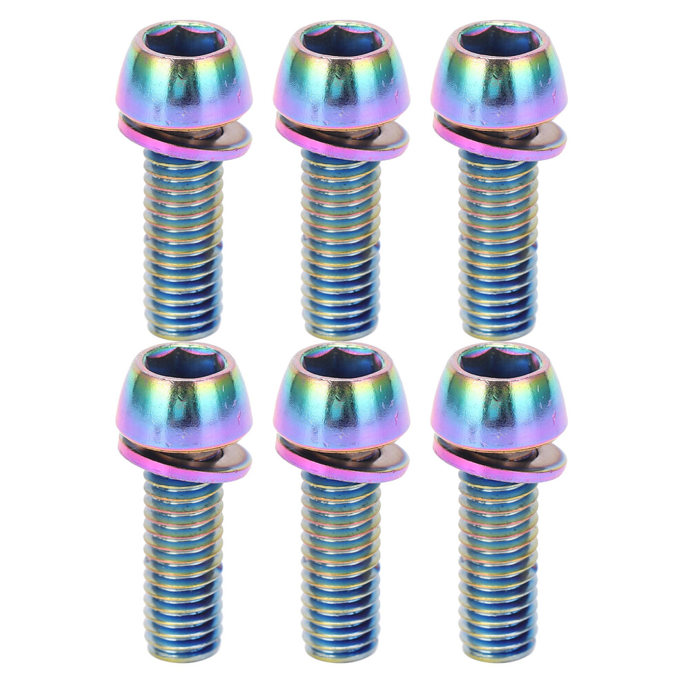 Krsct 6Pcs Cycling Stem Screws With Washers 9387669441698