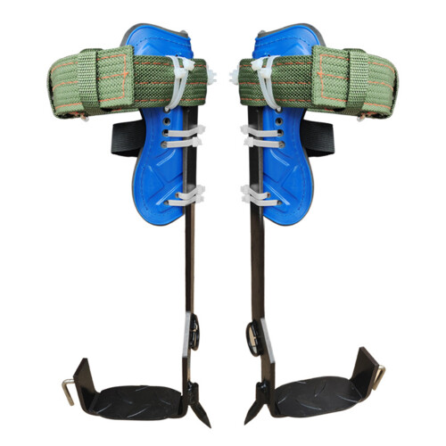 Steel Plate Tree Climbing Spikes Gear with Straps 1
