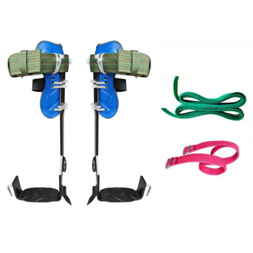 Steel Plate Tree Climbing Spikes Gear with Straps