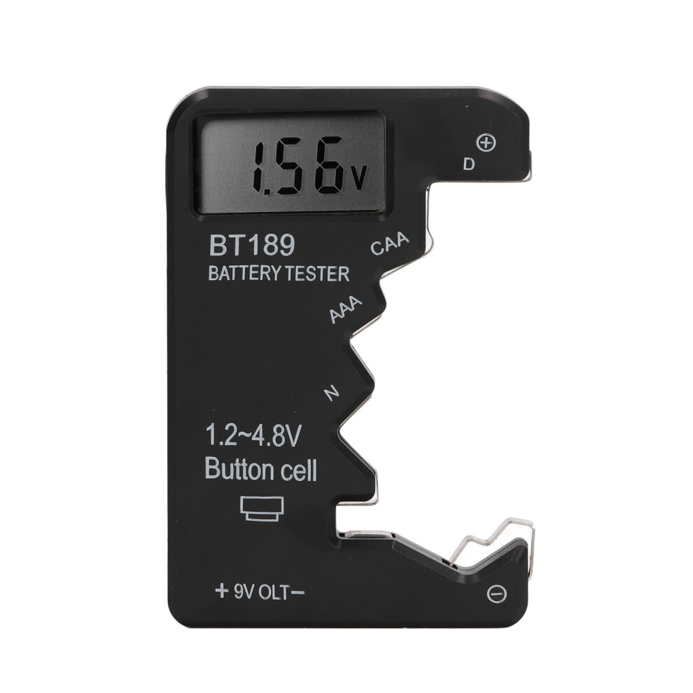 Battery Checker Capacity Tester Meter Digital Black