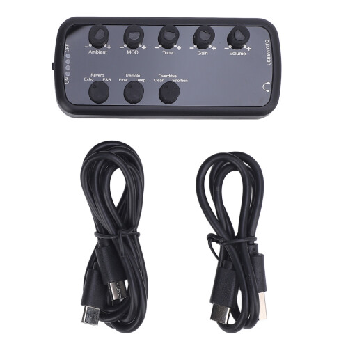 Bass Headphone Amplifier with Multi Effects 600mAh, ABS Material 1