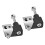 2Pcs Aluminum Alloy Black Motorcycle Modified LED 4