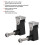 2Pcs Aluminum Alloy Black Motorcycle Modified LED 9
