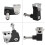 2Pcs Aluminum Alloy Black Motorcycle Modified LED 7
