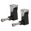 2Pcs Aluminum Alloy Black Motorcycle Modified LED 3