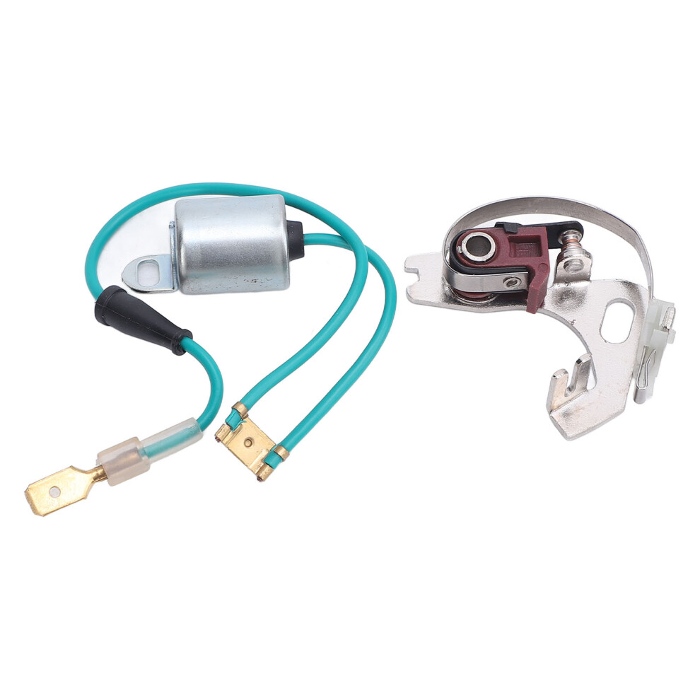 Distributor Points & Condenser Set For Lucas 43D 45D 4/6 Cylinder, Metal Replacement 8461341658565