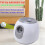 Automatic Dog Ball Launcher, Adjustable 3 Levels, Grey EU Plug 8