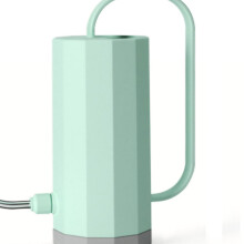 Regadera de acero inoxidable verde menta con pico largo 24.5x9.5x21