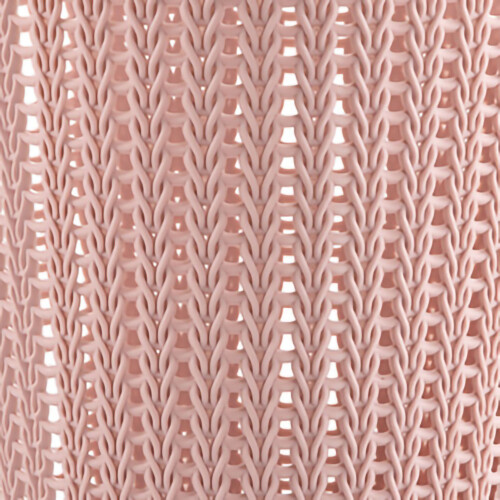 Pulling Bag Pink L Imitation Rattan Mülleimer