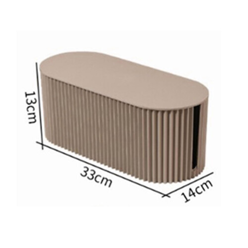 Kabel-Organizer-Box ABS LCap LSize helles Kaffee