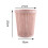 Pulling Bag Trash Can 12.5oz Pink Round Plastic Garbage Bin Coverless S 5
