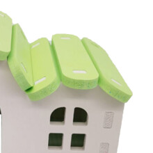 Colorful Hamster House Hideout PVC Small Animal Shelter, Green
