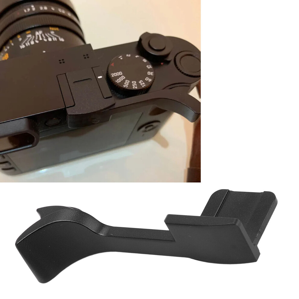 Hot Shoe Thumb Up Rest Hand Grip For Q2 Camera Aluminum Alloy Design Black 8321341664525