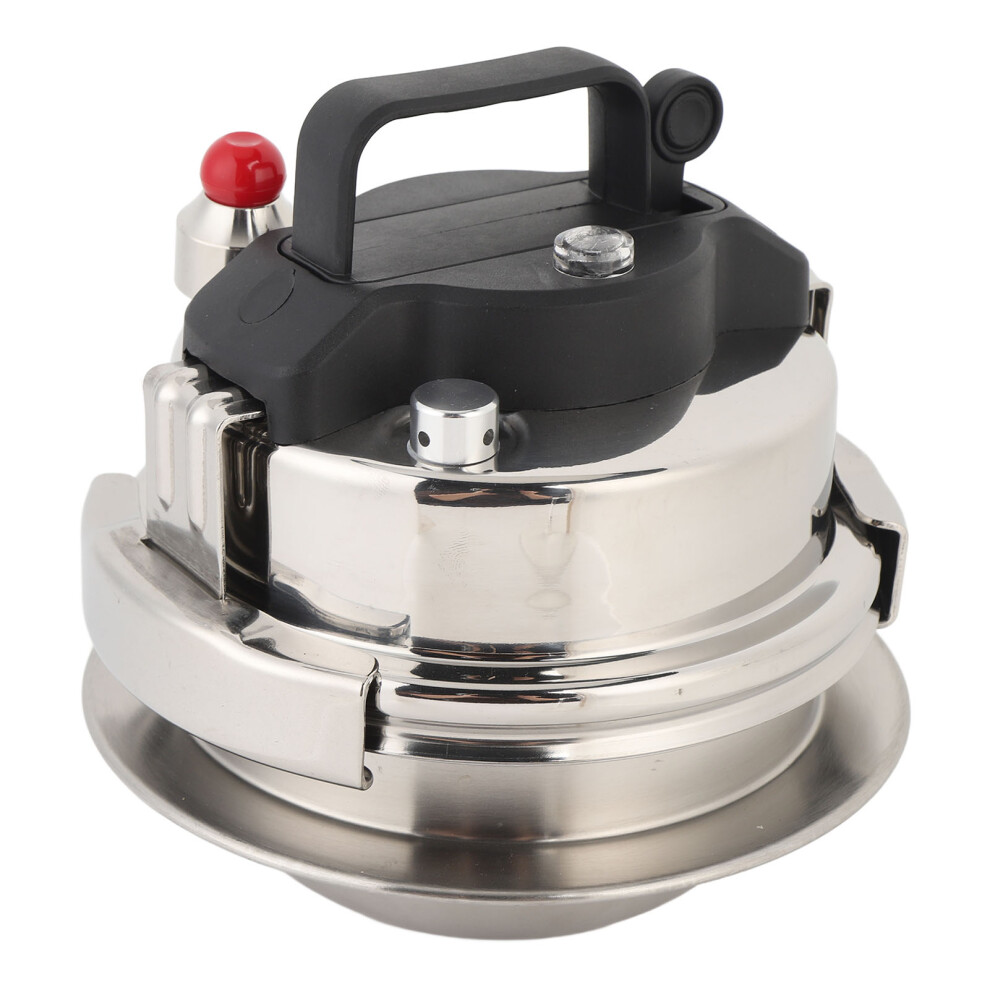 304 Stainless Steel 1.2L Small Pressure Cooker 18cm Stovetop Pot
