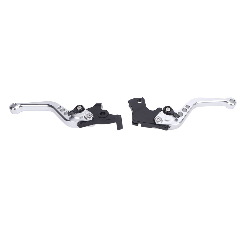 Adjustable Aluminium Motorcycle Brake Clutch Levers For Scrambler 400X 2023-2025 Silver 4921341667775