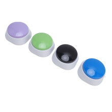 4Pcs Pet Training Buzzer Voice Recorder for Dogs Cats Black Blue Purple Green