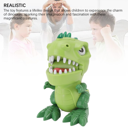 Interactive Dinosaur Teeth Game with Sound | Green, 17x10.5cm 2