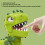 Interactive Dinosaur Teeth Game with Sound | Green, 17x10.5cm 10