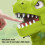 Interactive Dinosaur Teeth Game with Sound | Green, 17x10.5cm 5