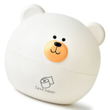 Taschentuchspender PP Nordic Bär Form Multifunktionale Taschentuchbox Heimdekoration für Desktop Tisch Wohnzimmer Weiß