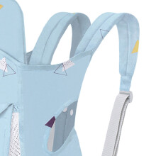 Babytrage mit dicken Schultergurten, vorne und hinten tragbar, gleichmäßige Kraftverteilung, Muskelbelastung vermeiden, Kraft sparen, Babyt