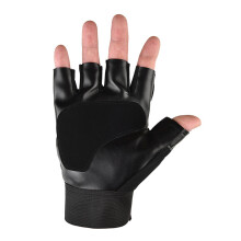 Halb Finger Fahrrad Handschuhe mit Weichem Polster, Atmungsaktives Mesh, Schutz, Schwarze Fahrrad-Handschuhe, Einheitsgröße
