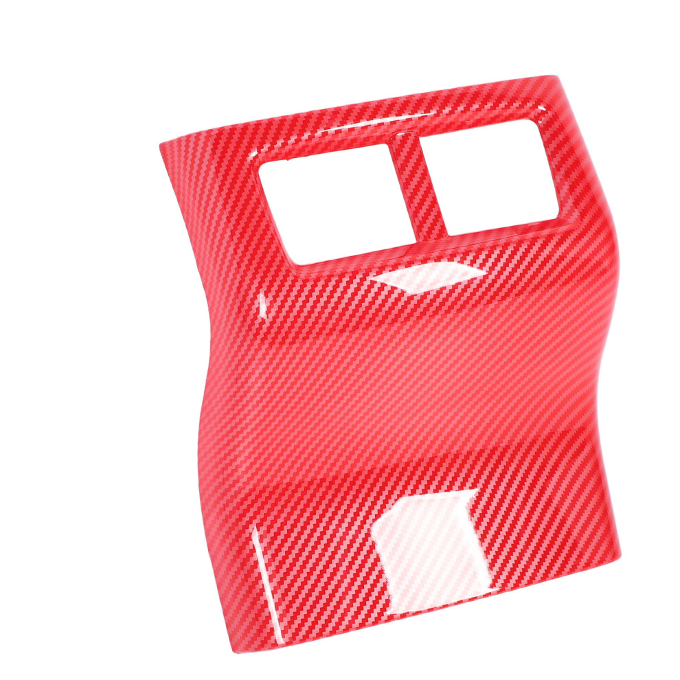 Carbon Fiber Abs Air Vent Cover, Scratch-Resistant Decor, Adhesive Installation Red 9341341675610