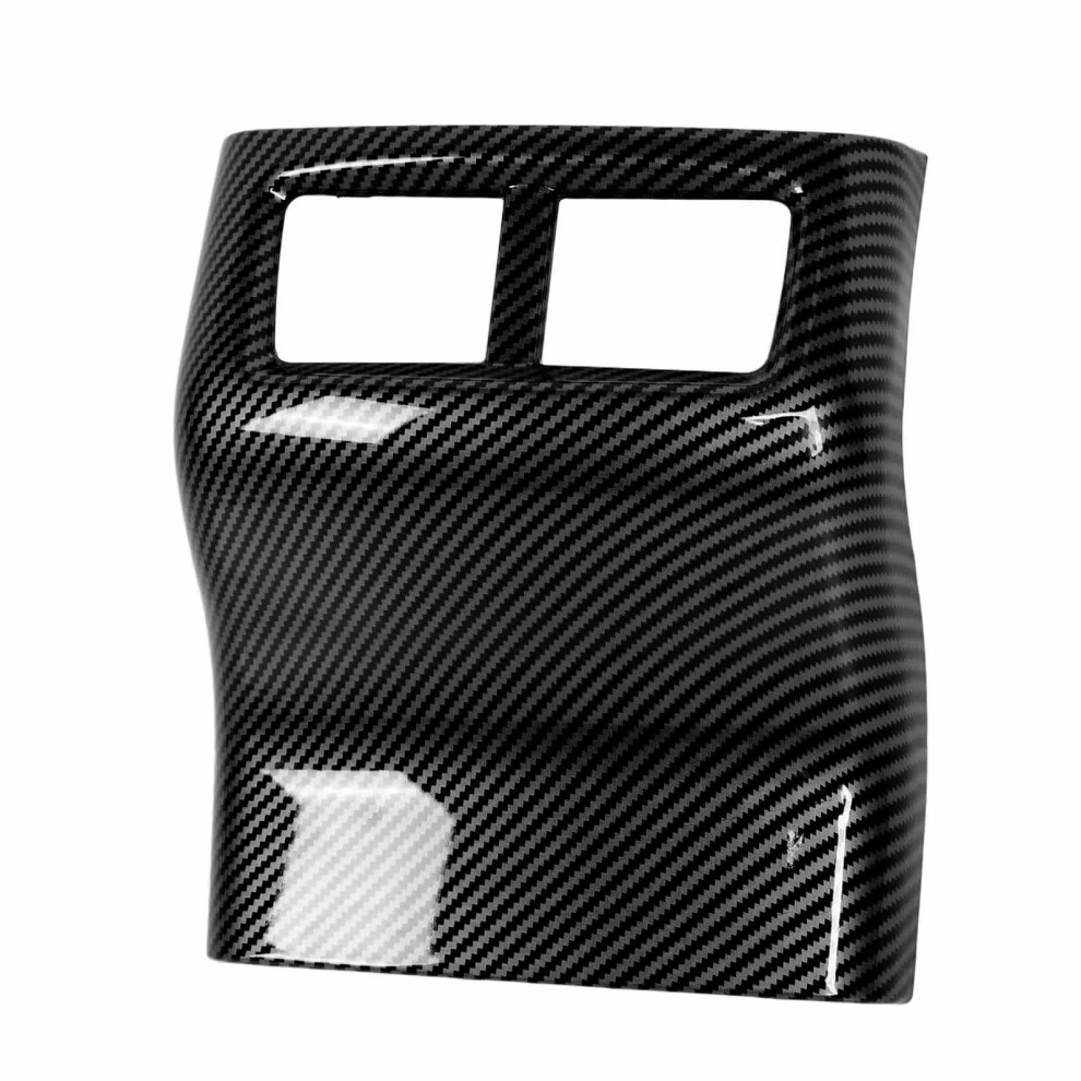Rear Air Vent Cover Abs Plastic Anti-Scratch Carbon Fiber U0026 Adhesive Black 3381341675636
