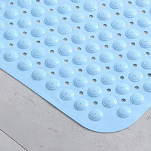 Non-Slip PVC Bath Mat Sky Blue 35x70cm Bathroom Shower Rug