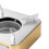 Drawer Mini Estufa de Alcohol de Acero Inoxidable Dorada 3