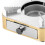 Drawer Mini Estufa de Alcohol de Acero Inoxidable Dorada 4