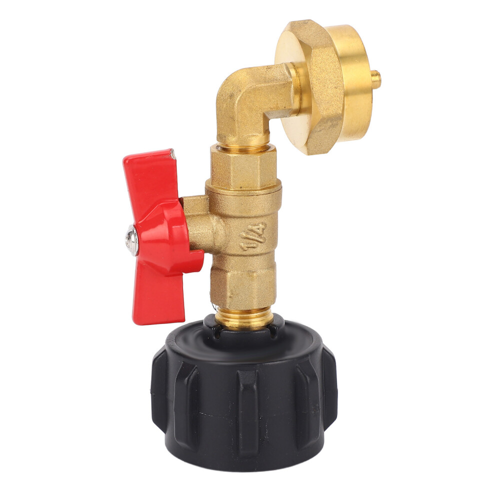 Qcc1 Gas Tank Refill Adapter With On Off Control Valve Gas Tank Elbow Adapter Au 8371341678305