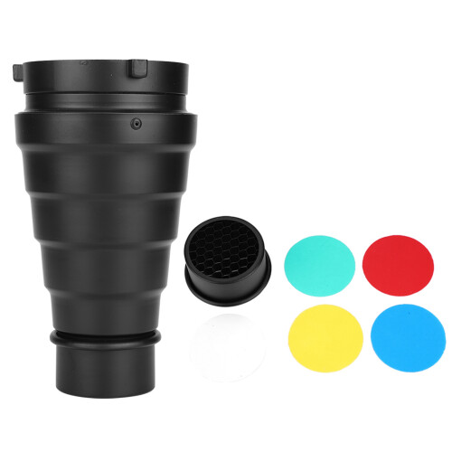 Snoot Honeycomb Grid Light Beam Tube Bowens Mount