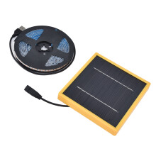 Solar-Pflanzenwachstumsleiste, Solarbetrieben, VollSpektrum, 5W LED, Hohe Leuchtkraft, Solar-LED-Wachstumsleiste für Pflanzen, 3 Meter / 3,