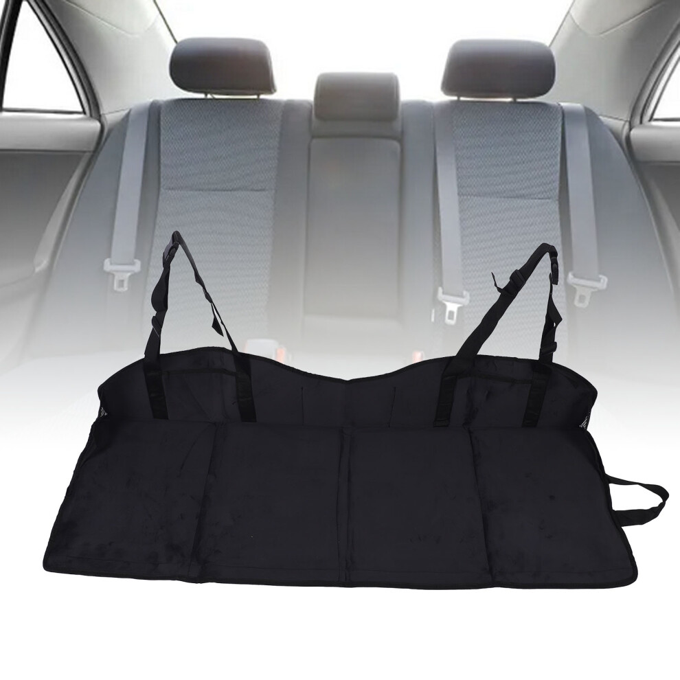 Foldable Car Back Seat Extender Plush Soft Comfort Suv Rear Seat Extension Plate Black 3041341681371