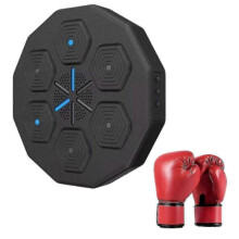 (Red) Music Boxing Machine Home Wall Mount Electronic Smart Focus