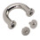 10 Sets Silver U Shape Metal D Ring Buckles 14.5x15mm 8