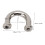10 Sets Silver U Shape Metal D Ring Buckles 14.5x15mm 2
